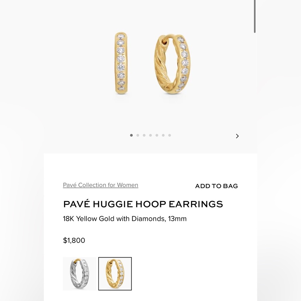 David Yurman earrings.  Never worn